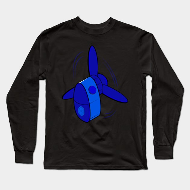 Mini fan turned to your face or body Long Sleeve T-Shirt by Coowo22